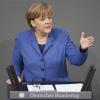 Bundeskanzlerin Angela Merkel gibt im Bundestag eine Regierungserklärung zur Atom-Krise ab. dpa