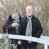 Willi und Uschi Walch auf der Brücke, die ein Geschenk zum 25. Jubiläum der deutsch-französischen Freundschaft war.