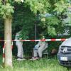 Im Treptower Park in Berlin war die Leiche eines 28-jährigen Mannes aus Augsburg gefunden worden. 	