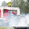 Die jungen Mitglieder der Feuerwehr Sielenbach führten das neue Fahrzeug im Rahmen einer Schauübung vor. 