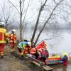 Rettungskräfte haben am 31. Januar eine Frauenleiche aus dem Frankenhofener See bei Schlingen geborgen.