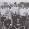 Die Tennismannschaft des TC Haunsheim gewann vor 20 Jahren die Senioren-Freundschaftsrunde im Landkreis Dillingen: (hinten, von links) Gerhard Wemmer, Werner Wegener, Horst Hübner, Martin Unseld, Dietmar Wydra und Werner Mühlbacher; (vorne, von links) Reinhold Schellenberger und Bernd Junghanns.