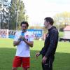 Mit einem Sieg im Topspiel beim FC Günzburg können Trainer Christian
Adrianowytsch (rechts) und der TSV Aindling einen großen Schritt in Richtung Meisterschaft machen.