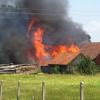 Sägewerk in Biberbach abgebrannt
