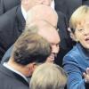 Angela Merkel warb im Bundestag für die Ausweitung des Euro-Rettungsschirms - mit Erfolg.