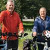 Wolfgang Schapals (links) und Mathias Richter setzen sich bei der neugegründeten Ortsgruppe des ADFC in Mindelheim dafür ein, Radfahren attraktiver zu machen. 	