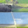 Seit dem Unglück von Fukushima steigt die Nachfrage nach Solarzellen. Unser Bild zeigt eine Photovoltaikanlage bei Nordendorf.