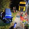 Bei einem schweren Unfall auf der Autobahn 96 bei Mindelheim (Landkreis Unterallgäu) sind sechs Menschen schwer verletzt worden. 