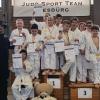 Die jungen Kampfsportler des Judo Sport Teams Riesbürg beim 3. Goldbergrandori. 	