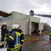 Im Heizwerk an der Sporthalle in Stadtbergen rief ein Schwelbrand die Feuerwehr auf den Plan.