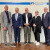 Blicken auf ein gutes Geschäftsjahr zurück: Thomas Kopp (von links), Michael Kruck, Peter Marx und Martina Mack, Alexander Lehmann.