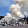 Auf dem Gelände des Recycling-Unternehmens Fisel in Dillingen ist Feuer ausgebrochen.