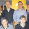 Die neue Vorstandschaft der Jungen Union Adelzhausen. Simon Konrad (oben Zweiter von links) wurde als Vorsitzender in seinem Amt bestätigt.  