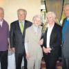 Margot Klepgen freute sich über die Glückwünsche zu ihrem 90. Geburtstag vom Zweiten Bürgermeister Josef Fischer (2. v. li.) und ihrer Kinder Willy (li.), Karin und Andreas.  