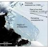 Gigantische Eisfläche in der Antarktis zerbrochen