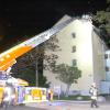 In einem Mehrfamilienhaus in Ingolstadt ist ein Feuer ausgebrochen, verletzt wurde niemand. 	