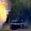 Er soll der Ukraine helfen, gegen die russischen Truppen zu bestehen:  der deutsche Kampfpanzer Leopard 2A6.  