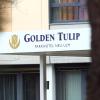 Das Hotel Golden Tulip befindet sich zwischen Edwin-Scharff-Haus und der Donauklinik.  	