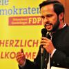Martin Hagen, FDP-Parteivorsitzender in Bayern sprach bei der Jubiläumsveranstaltung des Ortsvereins Gundelfingen.