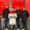 Neuzugang beim TSV Pöttmes: (Von links) Trainer Fabian Scharbatke, Florian Tarnick, Co-Trainer Stefan Klink und Abteilungsleiter Granit Gabrica 