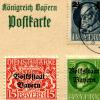 Aus dem „Königreich Bayern“ wurde am 8. November 1918 der „Volksstaat Bayern“. Die Königsporträts auf vorrätigen Briefmarken wurden überdruckt.