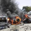 Am Freitagabend tötete eine Autobombe in Somalia fünf Menschen. Das Bild zeigt einen ähnlichen Anschlag im September des Jahres.