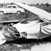 Ein Segelflugunfall aus dem Jahr 1965: Damals verletzte sich ein Mann aus Bühl.