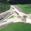 Dieses Foto, aufgenommen mit einer Drohne, zeigt die Bauarbeiten für die Ortsumfahrung  Babenhausen Ende August.