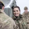 Prinzessin Kate bei ihrem ersten Besuch des 1. Bataillon der Irischen Garde seit ihrer Ernennung zum Oberst.