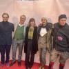 Weltpremiere "Be Water my Reporterin" im Kino Dießen: (von links) Bühnenbildner Louis Panizza, Buchhändler Anton Gruber, Schauspielerin Elisabeth-Marie Leistikow, Filmemacher und Kameramann André Döbert und Schauspieler Luis Lüps.