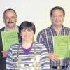 Das Foto zeigt (von links) die Edelweiß-Schützen Horst Szaunig, Manfred Kimm, Anita Szaunig, Hubert Popp, Cornelia Kaifer und Schützenmeister Martin Keller. 