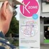 Pink umrandet ist die Zone in Hochzoll-Süd, innerhalb der sich ein Fahrgast mit dem Kurzstreckenticket fortbewegen kann. 