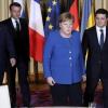 Wladimir Putin, Emmanuel Macron, Angela Merkel und Wolodymyr Selenskyj haben circa acht Stunden beim Ukraine-Friedensgipfel getagt. Nun gibt es eine Waffenruhe.