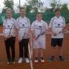 Die erfolgreiche Knabenmannschaft des TC Rennertshofen (von links): Jana Wozar, Jonas Wozar, Manuel Hell und Franko Hammerl.  
