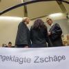 Die Angeklagte Beate Zschäpe am Dienstag im Oberlandesgericht in München.