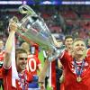Bastian Schweinsteiger und Philipp Lahm feierten 2013 ihren größten Triumph im Trikot des FC Bayern.