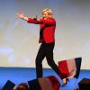 Nutzte die ganze Bühne: Marine Le Pen in der Hauptstadt. 	 	