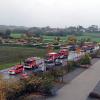 Mehrere Feuerwehren aus dem Landkreis Landsberg beteiligten sich an einer Großübung auf dem Gelände des Klebstoffherstellers Delo in Windach.