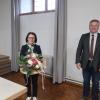 Thierhauptens Bürgermeister: Rathauschef Toni Brugger (rechts) und seine Stellvertreter Josefine Kreuzer und Franz Bissinger. 	
