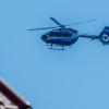 Mit einem Hubschrauber suchte die Polizei nach den Einbrechern.