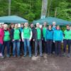 Bei optimalem Laufwetter starteten knapp 50 Nordic-Walking-Teilnehmer zum ersten Kleeblattlauf der Saison in Zusmarshausen.