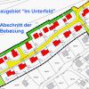 So sieht nun die endgültige Planung und Einteilung des Baugebietes „Im Unterfeld II“ in Obergessertshausen aus. Nach der Genehmigung können dort 16 Einzelhäuser errichtet werden. 