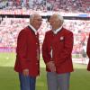 Zwei Bayern-Legenden, aufgenommen 2017: Franz Beckenbauer (links) und Franz Roth. 	 