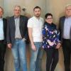 Unter Leitung von Bezirksgeschäftsführer Tilo Treede (links) stehen Michael Chytry, Dominik Steinle, Astrid Oberhausen und Johann Kohler nach der Neuwahl dem BDS Horgau als Vorstand vor. 	