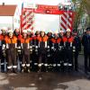 Die Prüflinge mit Kreisbrandinspektion bewiesen ihre Leistungsfähigkeit bei der diesjährigen Leistungsprüfung. Mit ihnen freuen sich Vorsitzender und Kommandant der Feuerwehr Lauterbach sowie die Gemeindevertretung. 	 	