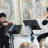 Das Leopold Mozart Quartett präsentierte im Foyer des Theaters Augsburg Janaceks Streichquartett Nr. 1 und Schuberts Streichquartett d-Moll. Christian Döring (von links), Justin Texon (beide Violine), Kirill Kapchiev (Viola) und Johannes Gutfleisch (Violoncello) machten plastisch, was beide Kompositionen in ihrer Unterschiedlichkeit verbindet. 