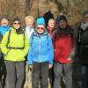 Die Winterwanderer auf dem Heiligen Berg, von links: Centa Oswald, Leona Rogler, Wolfgang Nitsche, Renate Epp, Ulrike Massmann, Wolfgang Beckert, Fritz Fuchs, Karl Kühl, Martina Georges und Willy Augustin. 	