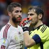 Sergio Ramos (li.), Iker Casillas und ihre Mannschaft konnten zum Abschluss der Vorrunde doch noch einmal gewinnen.