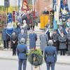 In Landsberg begingen Stadt, Bundeswehr, Vereine und Bürger den Volkstrauertag: Das Bild zeigt die Militärgeistliche Annette Dux bei ihrer Rede.  