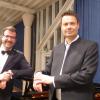 Glücklich nach einem überaus gelungenen Konzert (von links): Pianist Marcelo Amaral und Bariton Jochen Kupfer. 